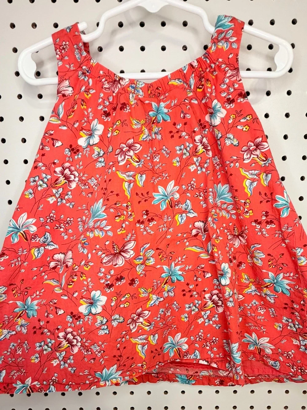 Baby Gap Toddler Girls Floral Sleeveless Dress 18–24 Months Coral